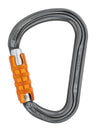 Petzl WILLIAM – Leichtgewichtiger, großer asymmetrischer Karabiner aus Aluminium mit Keylock-System und verschiedenen Verriegelungssystemen, ideal für das Verbinden mehrerer Elemente in der Höhenarbeit.