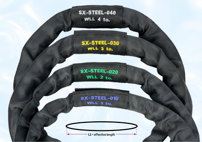 Круглий строп Safetex SX-STEEL зі сталевим канатним сердечником – zweites Bild