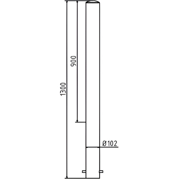 Schake Absperrpfosten Stahlrohr Ø 102 x 2,9 mm ortsfest zum Einbetonieren – – Jetzt erhältlich im MTN Shop DE.