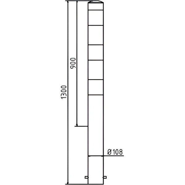 Schake Absperrpfosten Stahlrohr Ø 108 x 2,9 mm ortsfest zum Einbetonieren – – Jetzt erhältlich im MTN Shop DE.