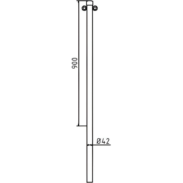 Schake Absperrpfosten Stahlrohr Ø 42 x 2,5 mm ortsfest zum Einbetonieren – – Jetzt erhältlich im MTN Shop DE.
