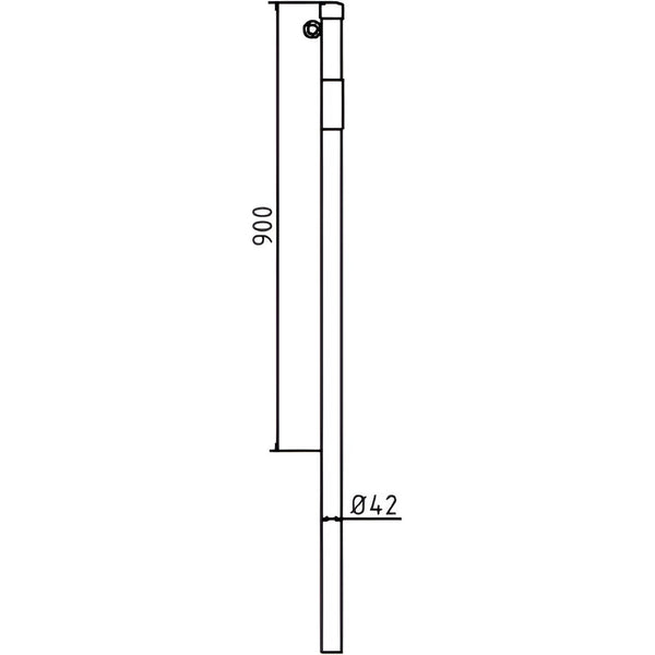 Schake Absperrpfosten Stahlrohr Ø 42 x 2,5 mm ortsfest zum Einbetonieren – – Jetzt erhältlich im MTN Shop DE.