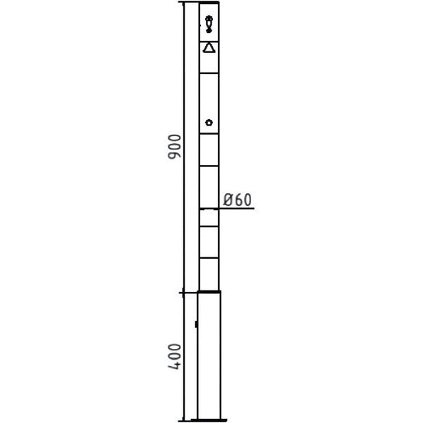 Schake Absperrpfosten Stahlrohr Ø 60 x 2,5 mm herausnehmbar mit Profilzylinderschloss – – Jetzt erhältlich im MTN Shop DE.