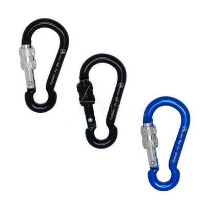 Aliens Spiralkabel 4 MiniScrewkarabiner & Schlaufe – Schwarz