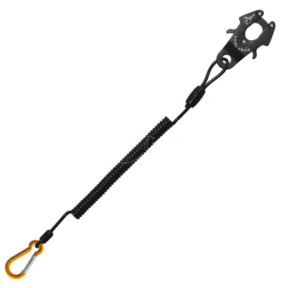 Aliens Spiralkabel mit Frog Karabiner und Minikarabiner – Orange