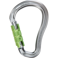 Skylotec AXIS HMS TG Karabiner Grau/Grün - HMS-Aluminiumkarabiner mit automatischem Trilock-Verschluss für Bergsport und Rettungseinsätze