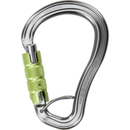  Skylotec AXIS HMS TGL Karabiner Grau/Grün - HMS-Aluminiumkarabiner mit Trilock-Verschluss und ACL-System gegen Querbelastung
