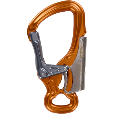 Skylotec K-ADVANCE Karabiner AL Anthrazit/Orange/Silber - Aluminiumkarabiner mit Palm Squeeze Doppelverschluss und Keylock-System
