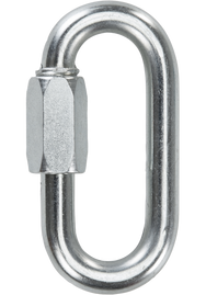 Skylotec Q-LINK 10 Karabiner Silber - Ovaler Schnellverschluss verzinkter Stahl Ø10mm MBS 55kN für Höhenarbeit