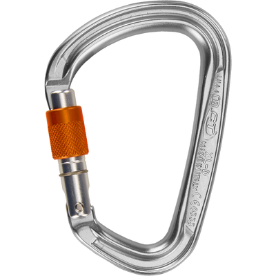 Skylotec XL-D SG Karabiner Grau/Orange - Aluminiumkarabiner mit Screwgate und Double-T-Profil Hauptansicht