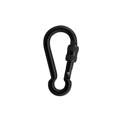 Aliens Spiralkabel 4 mit 2 Minikarabinern/Screw – Schwarz