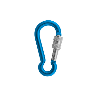 Aliens Spiralkabel 4 mit 2 Minikarabinern/Screw – Hellblau