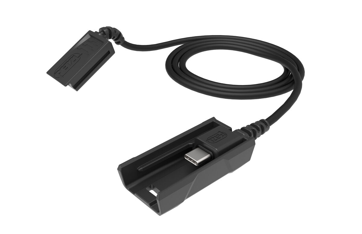 Подовжувач R1 - Кабель USB-C довжиною 110 см для окремого зберігання акумулятора для налобного ліхтаря XENA® - Підвищений комфорт при носінні та оптимізована продуктивність - MTN Shop DACH