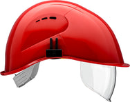 VOSS VisorLight Schutzhelm rot mit integriertem Visier - imagen 3