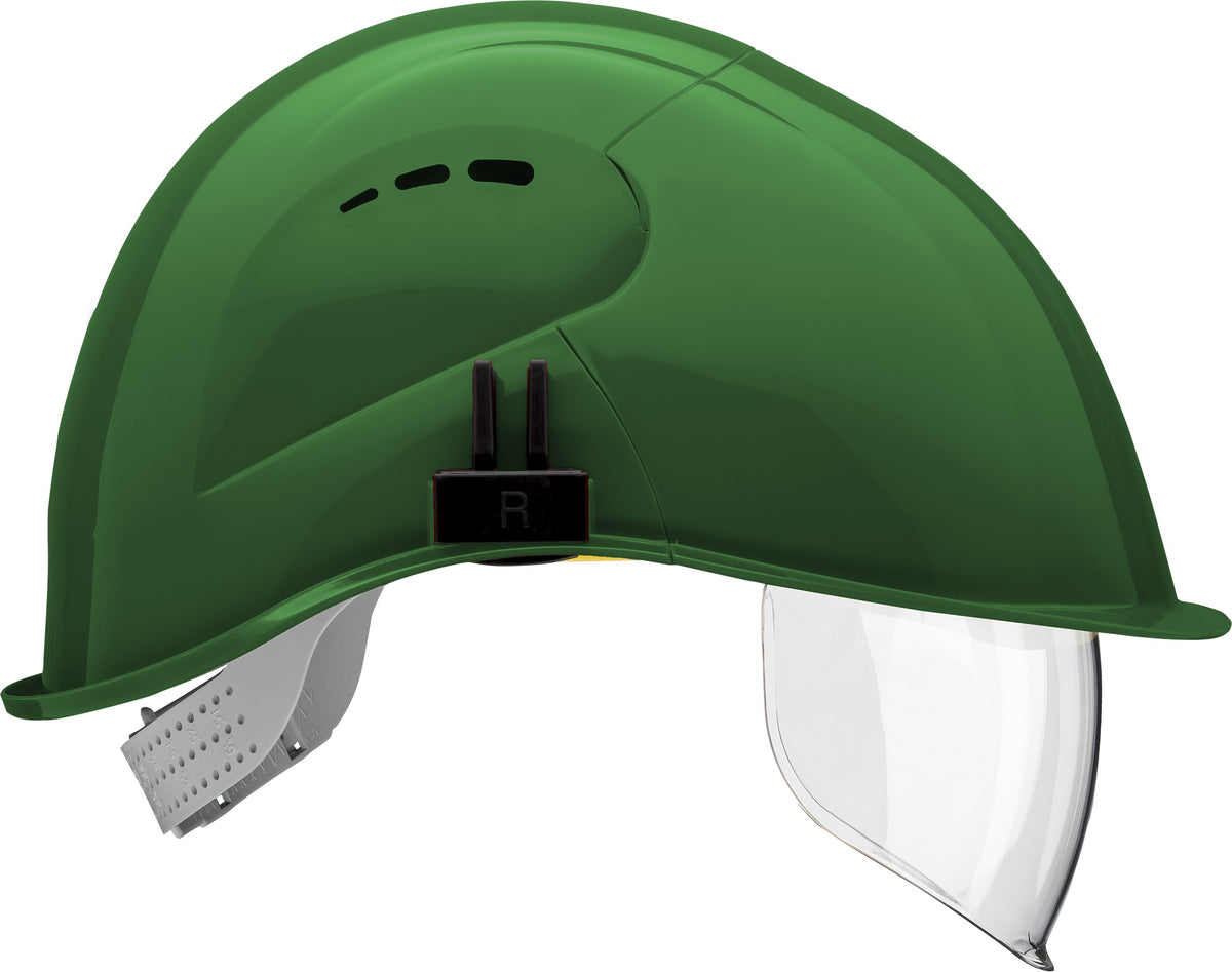 VOSS VisorLight Schutzhelm grün mit integriertem Visier - imagen 5