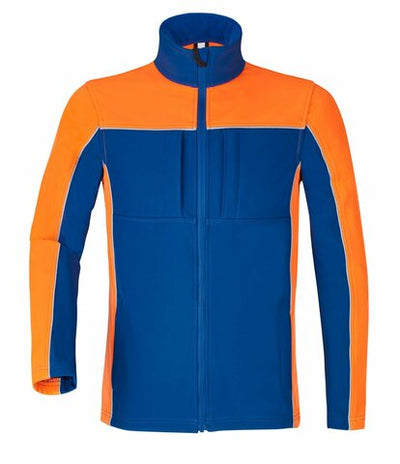 Watex Softshell-Jacke Jugendfeuerwehr, dunkelblau/leuchtorange – zweites Bild