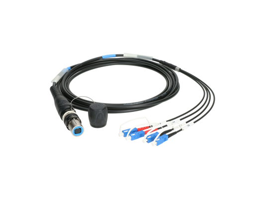 Klotz opticalCON QUAD auf 4x SC/UPC breakout kabel FiberLink - Single-Mode OS2 – – Jetzt erhältlich im MTN Shop DE.