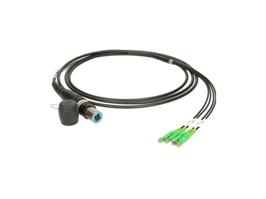 Klotz opticalCON QUAD auf 4x E2000/APC breakout kabel FiberLink - Single-Mode OS2 – – Jetzt erhältlich im MTN Shop DE.