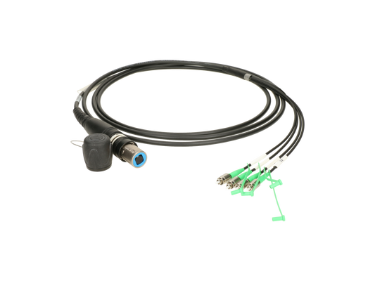 Klotz opticalCON QUAD auf 4x FC/APC breakout kabel FiberLink - Single-Mode OS2 – – Jetzt erhältlich im MTN Shop DE.