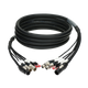 Klotz CAT5e, гібридний кабель аудіо та живлення 3G2.5 2 x RJ45 + 2 x XLR 3p + powerCON TRUE1