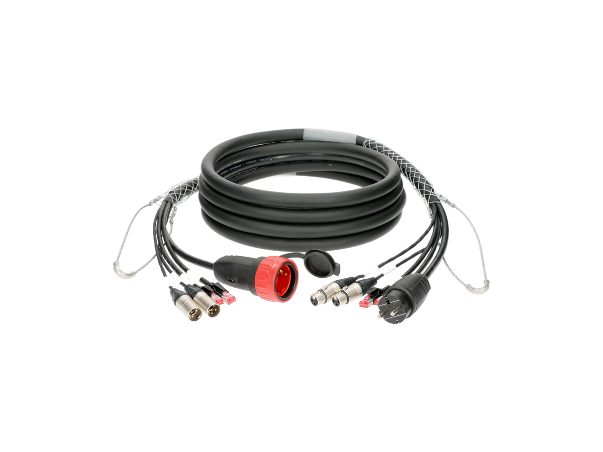 Klotz CAT5e & audio & strom 3G2.5 hybrid kabel 2 x RJ45 + 2 x XLR 3p + Schuko – – Jetzt erhältlich im MTN Shop DE. - imagen 2