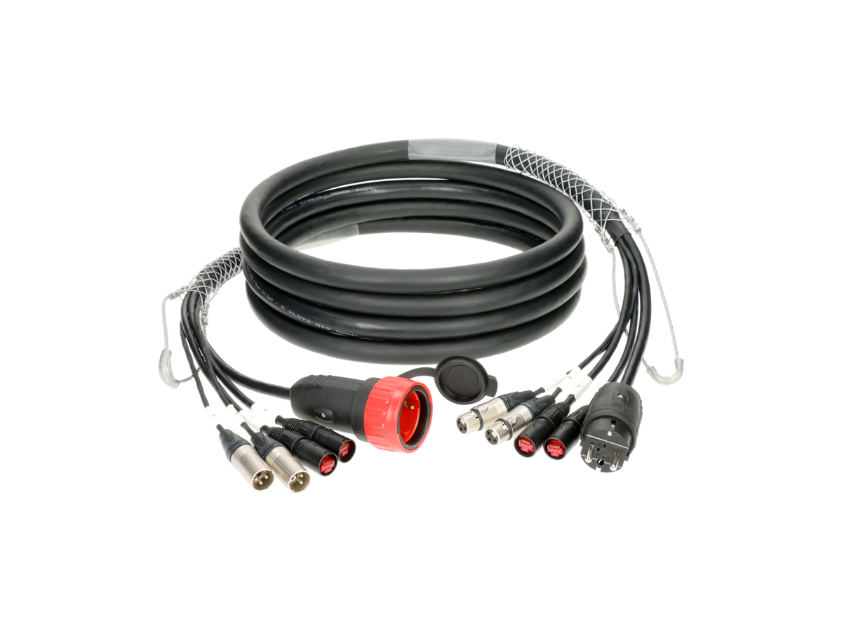 Klotz CAT5e & audio & strom 3G2.5 hybrid kabel 2 x etherCON + 2 x XLR 3p + Schuko – – Jetzt erhältlich im MTN Shop DE. - imagen 2