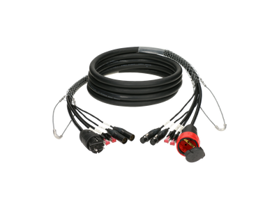 Гібридний кабель Klotz CAT5e & DMX & power 3G2.5 2 x RJ45 + 2 x XLR 5p + Schuko – zweites Bild
