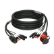 Гібридний кабель Klotz CAT5e & DMX & power 3G2.5 2 x RJ45 + 2 x XLR 5p + Schuko