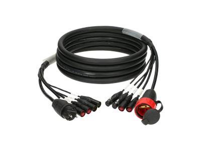 Klotz CAT5e & DMX & power 3G2.5 гібридний кабель 2 x etherCON + 2 x XLR 5p + Schuko – – Тепер доступний у MTN Shop DE.
