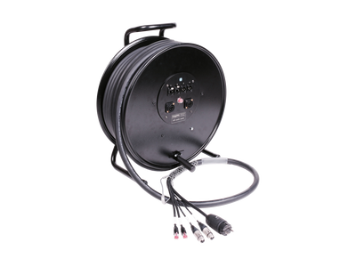 Klotz CAT5e & audio & power 3G2.5 барабан гібридного кабелю 2 x RJ45 => etherCON + 2 x XLR 3p + Schuko => powerCON TRUE1 – – Тепер доступний у MTN Shop DE.