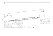 Technische Zeichnung ALTEC HF ohne Unterzug Seitenansicht mit Höhendifferenz - imagen 3