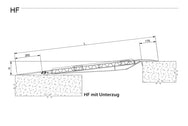 Technische Zeichnung ALTEC HF mit Unterzug Seitenansicht mit Höhendifferenz - imagen 4