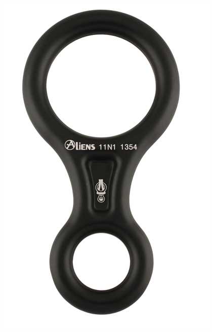 Aliens Abseilachter Classic – Klassischer Abseilachter aus Aluminium mit 30 kN Bruchlast. Vielseitig einsetzbar für Klettern, Baumpflege & Rettung. Jetzt bestellen und Seiltechnik meistern! – Jetzt erhältlich im MTN Shop DE.