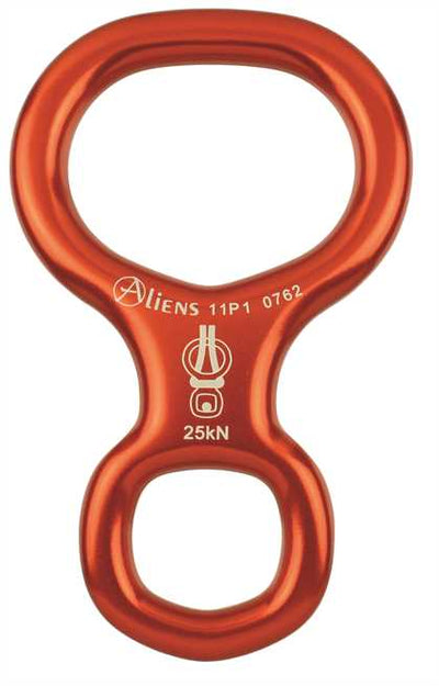 Aliens Abseilachter Alu Aliens SMALL – Orange