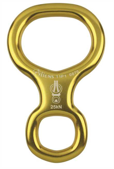 Aliens Abseilachter Alu Aliens SMALL – Gelb
