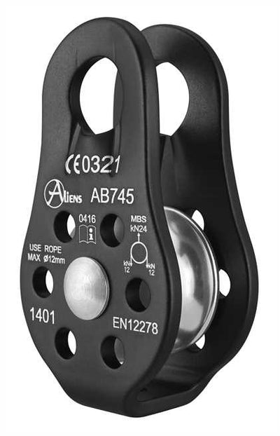 Aliens Umlenkrolle Fixed Std. Pulley 24kN – Schwarz
