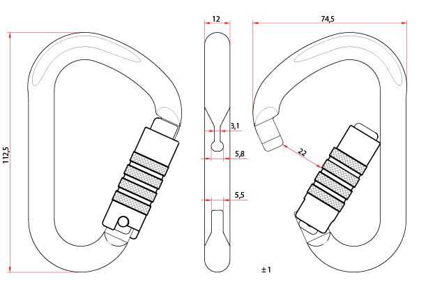 ALIENS Carabiner HMS Carabiner Classic Trilock – – Тепер доступний у MTN Shop DE. - imagen 4