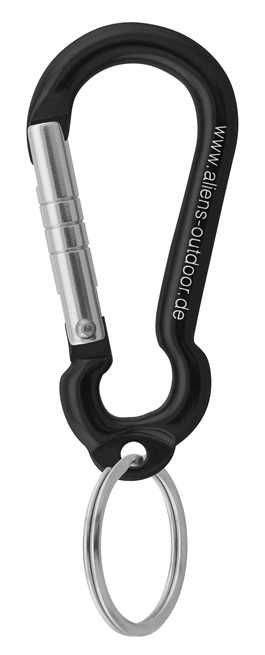 Aliens Zubehörkarabiner Mini Ring – Schwarz/Blank