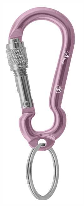 Aliens Zubehörkarabiner Mini Ring Screw – Rosa