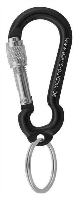 Aliens Zubehörkarabiner Mini Ring Screw – Schwarzblank