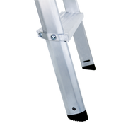 Munk ML Stufen-Stehleiter beidseitig begehbar – Beidseitig begehbare Alu-Stehleiter mit rutschfesten 80 mm Stufen, Polyestergurt-Spreizsicherung & 150 kg Tragkraft. Jetzt sicher & komfortabel arbeiten! – Jetzt erhältlich im MTN Shop DE.