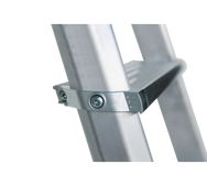 Munk ML Stufen-Stehleiter beidseitig begehbar – Beidseitig begehbare Alu-Stehleiter mit rutschfesten 80 mm Stufen, Polyestergurt-Spreizsicherung & 150 kg Tragkraft. Jetzt sicher & komfortabel arbeiten! – Jetzt erhältlich im MTN Shop DE.