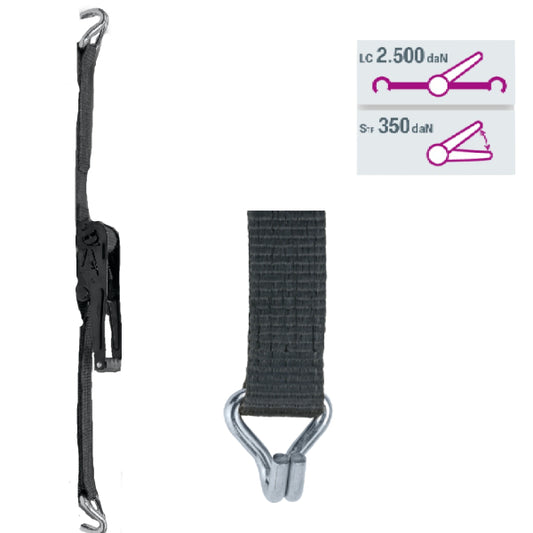 Safetex Zurrgurt 50mm Blackline 2 teilig - 5 Stück – – Jetzt erhältlich im MTN Shop DE.