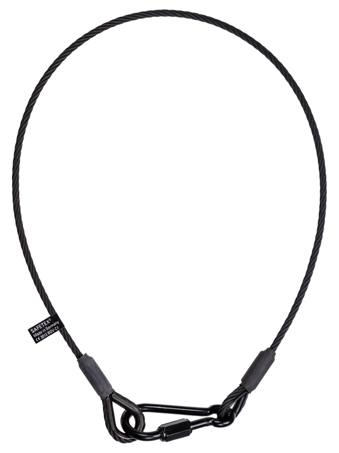Safetex Sicherungsseile Blackline nach DGUV (10 Stück)