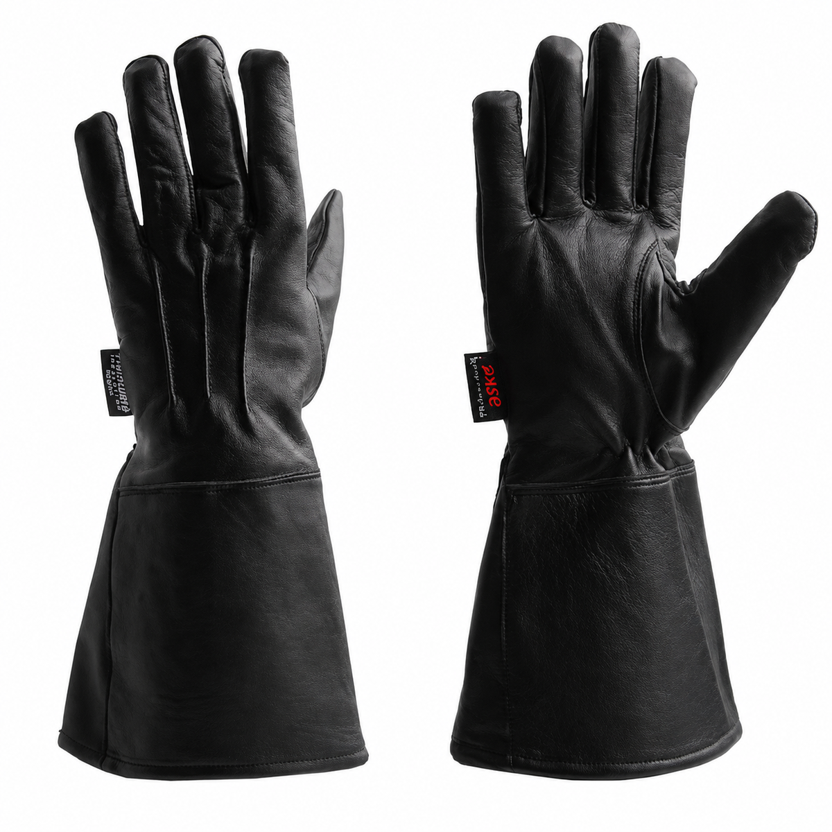 Askö FAHNENTRÄGER Handschuh Ziegenleder Weiß - imagen 2