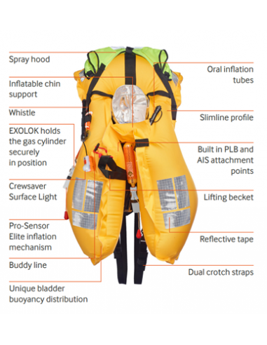 Crewsaver Seacrewsader 275N 3D feuerhemmende Schwimmweste 83220 - Crewsaver - Schwimmweste - MTN Shop DACH