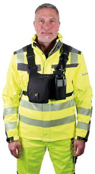  TEE-UU CHEST MOLLE Funkgeräte-Harnisch Schwarz - MOLLE-System Details PALS-Schlaufen - imagen 5
