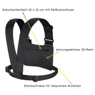  TEE-UU CHEST MOLLE Funkgeräte-Harnisch Schwarz - Aktion Security im Einsatz - imagen 4