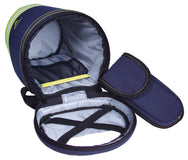 TEE-UU RESPI Atemschutzmasken-Behälter Blau - Rückseite mit Vario-Klettschlaufen - imagen 3