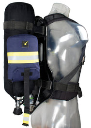  TEE-UU ESCAPE Fluchthauben-Holster Blau - Rückseite Detailansicht Befestigung - imagen 10